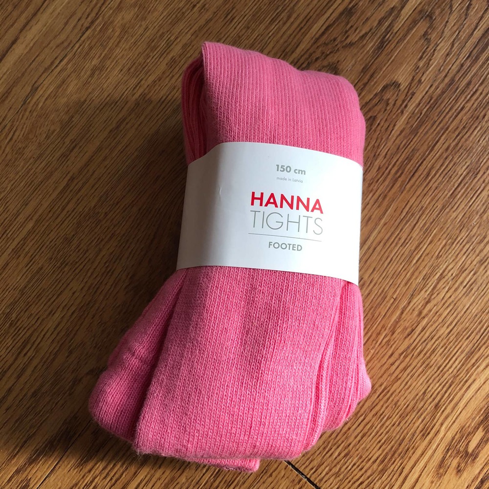 Hanna Andersson Pink Footed Tights 150cm